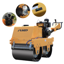 Walk Behind Double Drum Vibratory Roller Hand Compact Road Roller